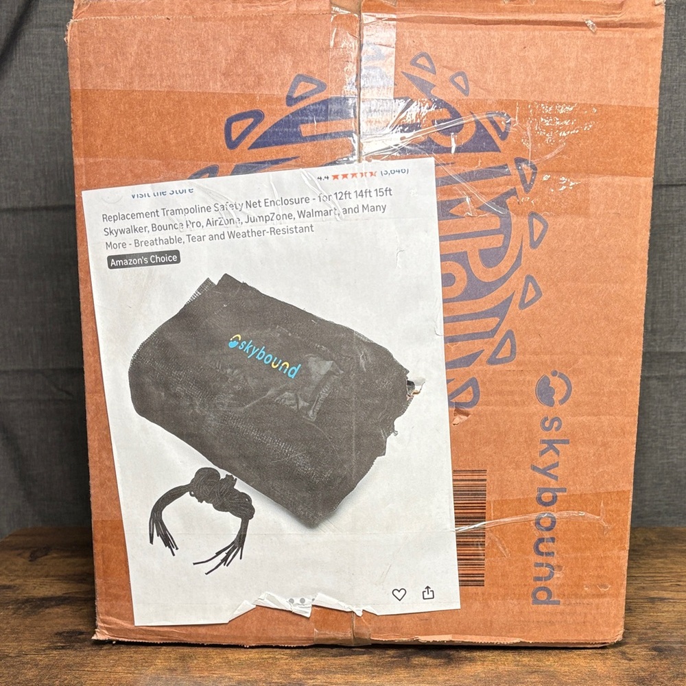 Black Trampoline Safety Net Enclosure
